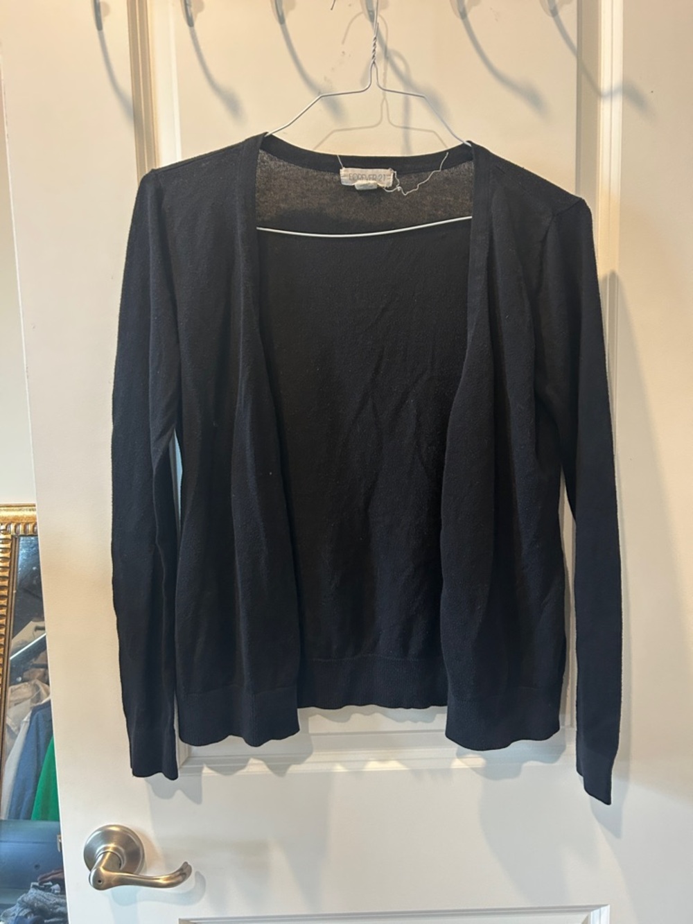 Forever 21 Black Open-Front Women's Cardigan